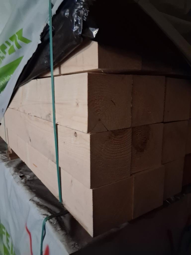 Balken 5m maat 125mmx125mm, Ophalen, Balken