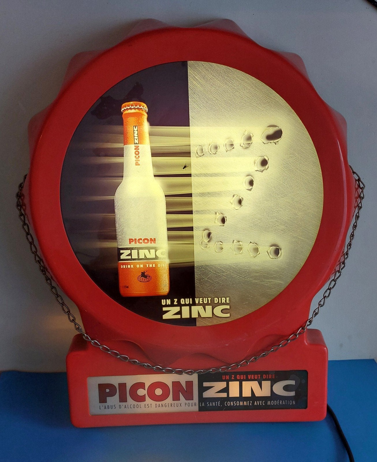 Picon enseigne lumineuse vintage, Collections, Marques & Objets publicitaires, Utilisé, Table lumineuse ou lampe (néon), Enlèvement ou Envoi