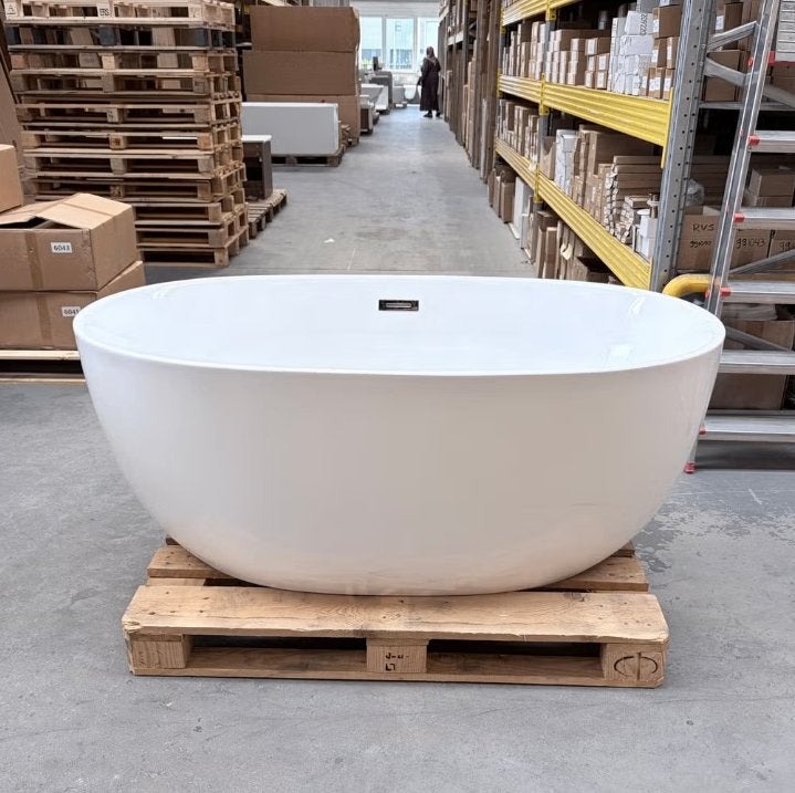 Vrijstaand Ligbad 150 cm Badkuip Nieuw €245 nr380, Maison & Meubles, Accessoires pour la Maison | Autre, Neuf, Blanc, Enlèvement ou Envoi