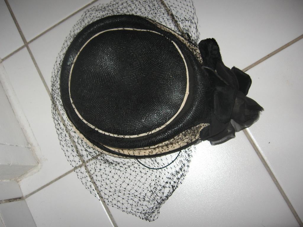 Authentieke hoed uit de jaren 20, Ophalen of Verzenden, Zo goed als nieuw, 56 of 57 cm (M, 7 of 7⅛ inch), Hoed