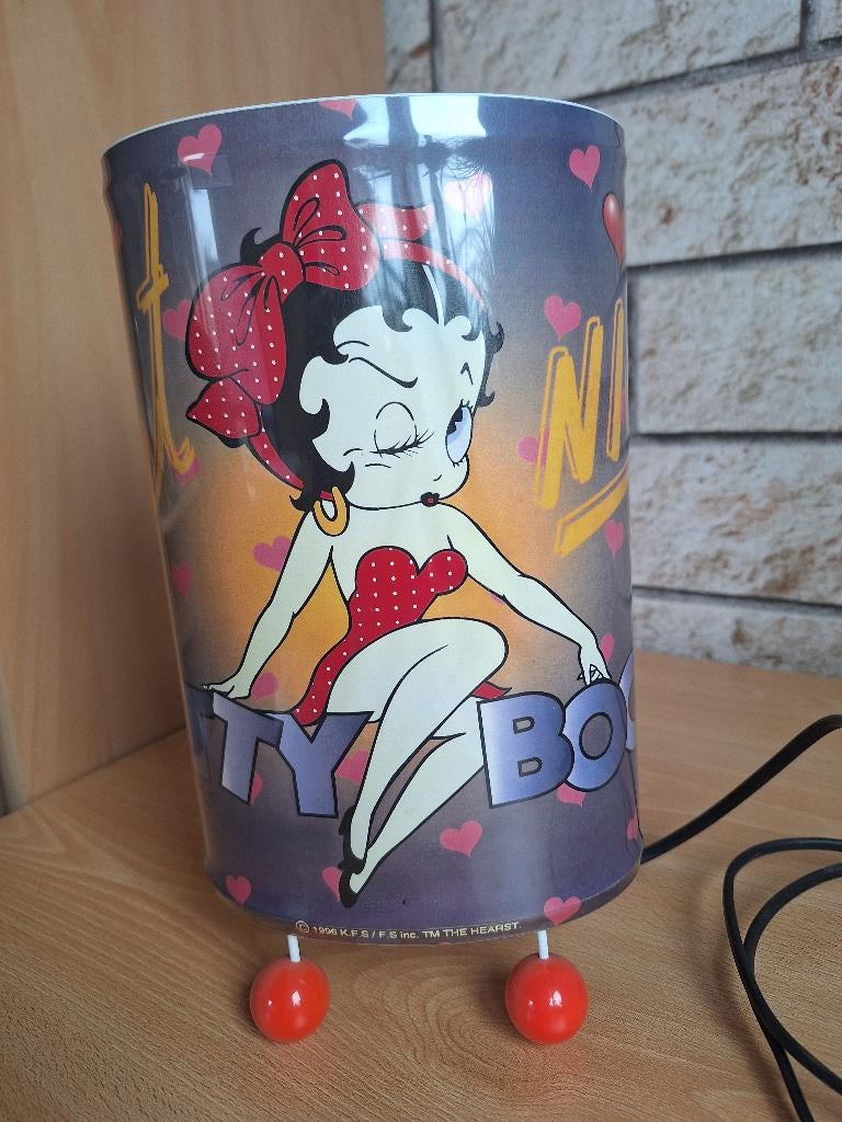 Betty Boop lampe signé., Enlèvement ou Envoi, Neuf, Humain