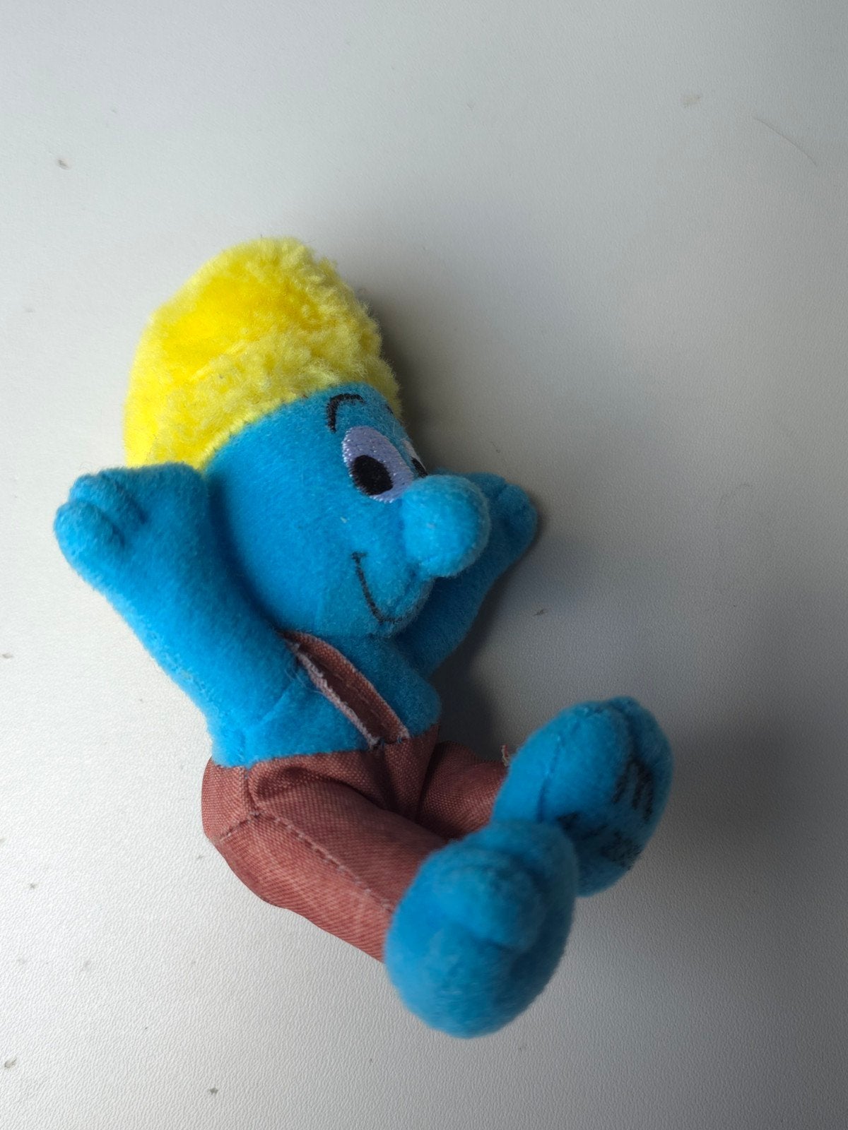 Mini peluche Schtroumpf, Envoi, Comme neuf, Autres Schtroumpfs, Poupée, Figurine ou Peluche