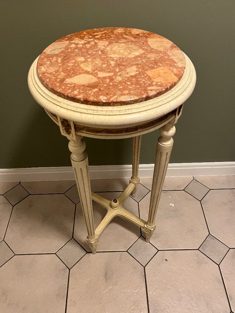 Bijzettafel, Ophalen, Minder dan 55 cm, Rond, Zo goed als nieuw