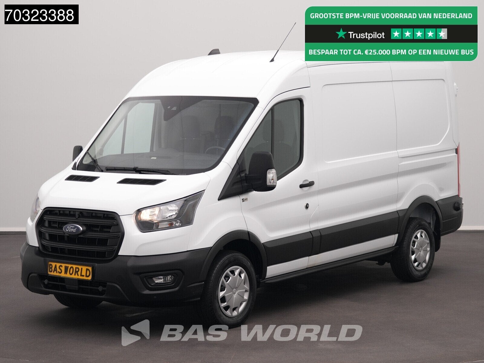 Ford Transit 130pk L2H2 Airco Cruise Parkeersensoren v+a Eur, Autos, Achat, Euro 6, Entreprise, 3 places