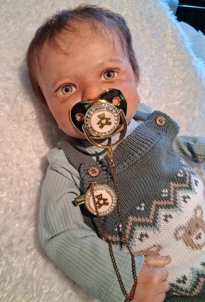 Mooie reborn baby, Ophalen of Verzenden, Zo goed als nieuw, Pop, Levensecht of Reborn