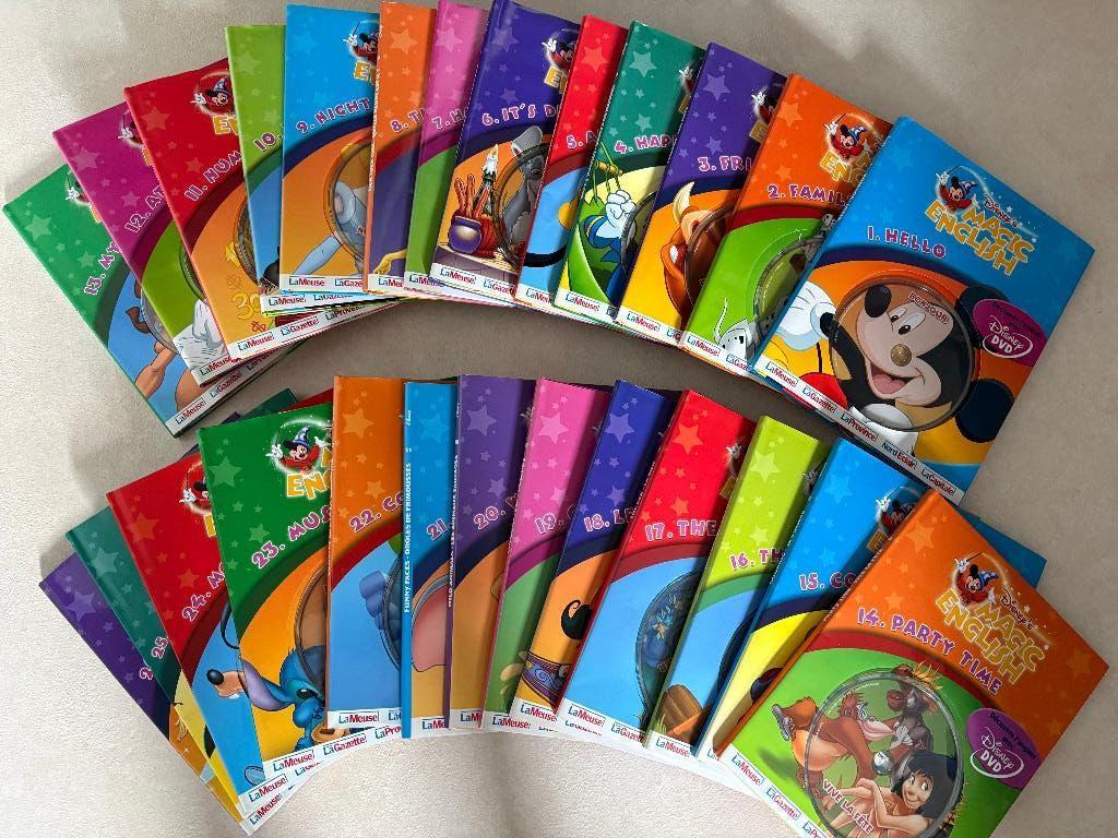 Collection livres + DVD Disney MAGIC ENGLISH (26 numéros), Enlèvement, Comme neuf