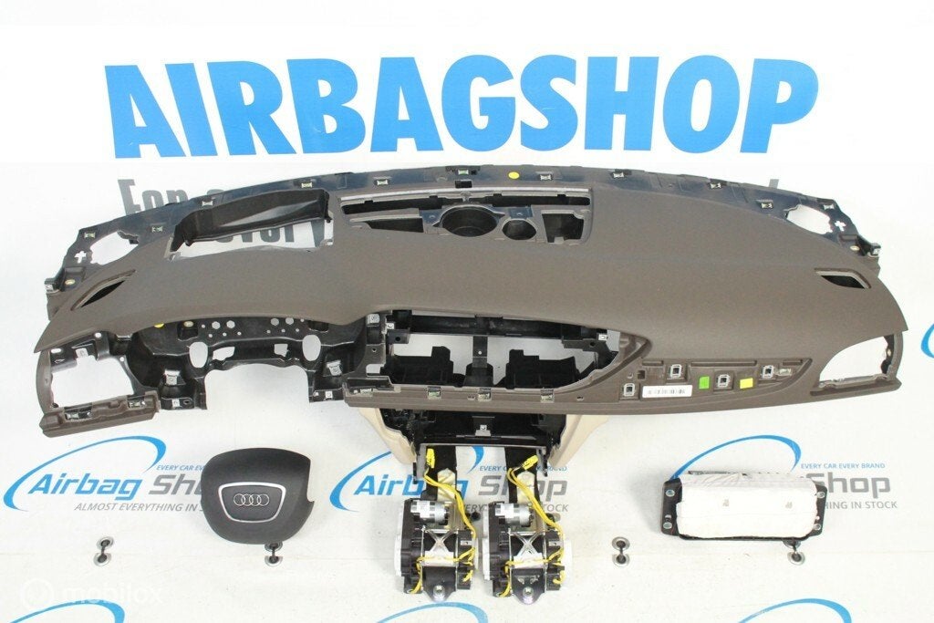 Airbag kit Tableau de bord HUD brun beige Audi A6 C7, Enlèvement ou Envoi, Utilisé