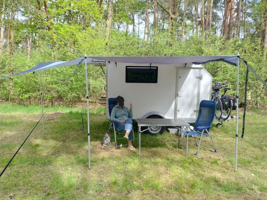 Mini caravan teardrop -750 kg, Vast bed, Tot en met 2, Particulier, Schokbreker
