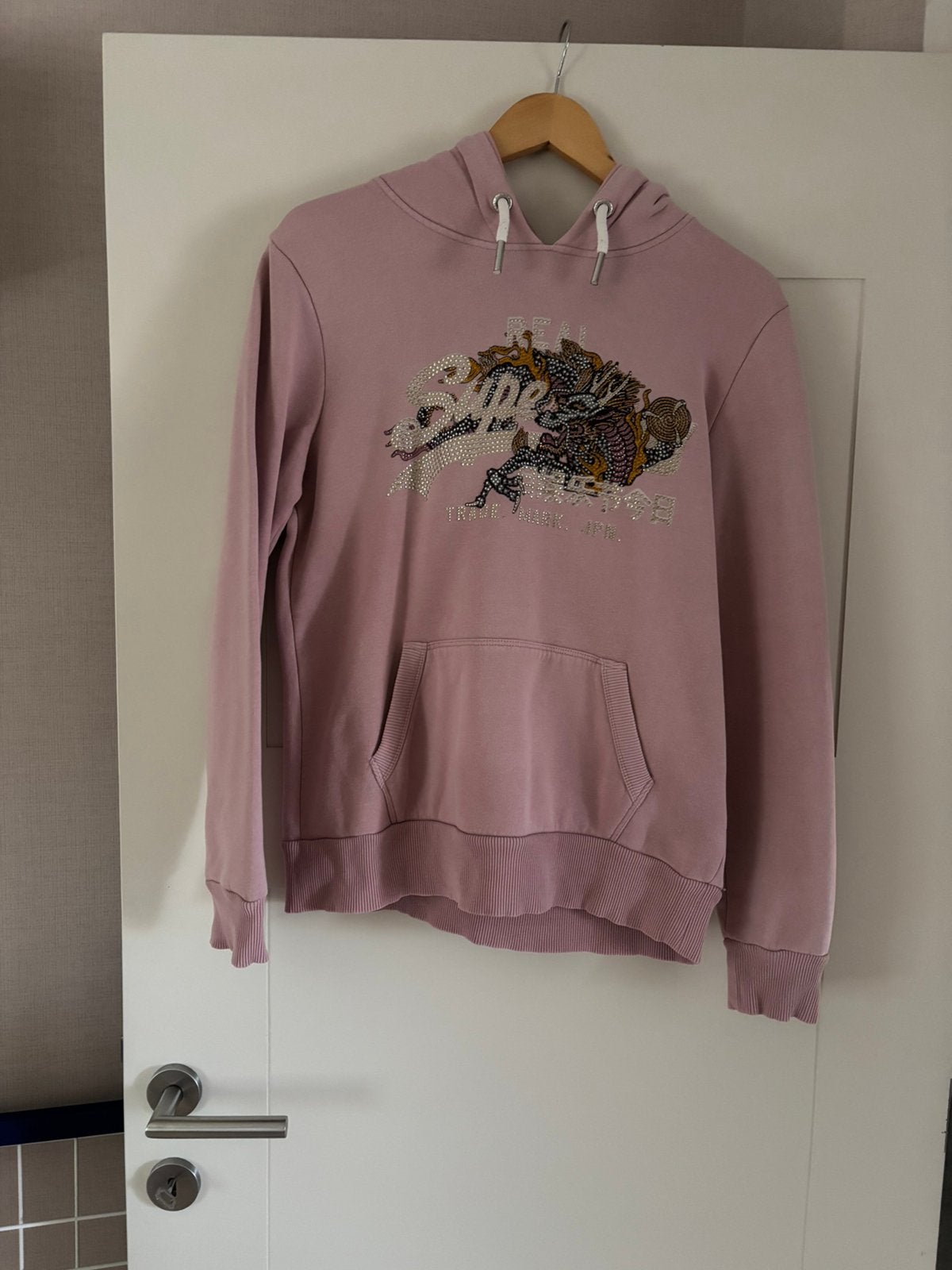 Hoodie van het merk Superdry maat 38., Ophalen of Verzenden, Gedragen, Maat 38/40 (M), Roze