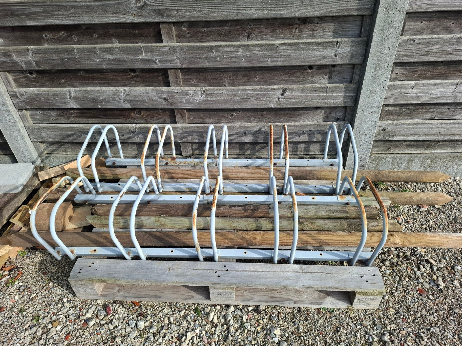 fietsenrekken voor 5fietsen, Fietsen en Brommers, Ophalen, Gebruikt