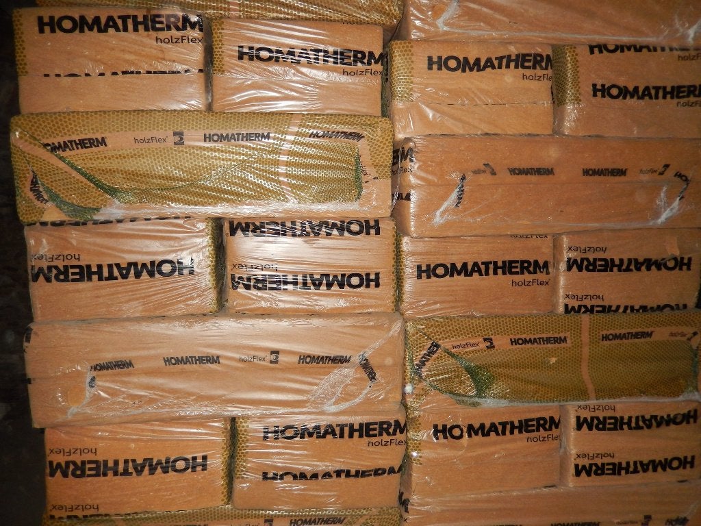 Isolant laine de bois Homather HolzFlex +- 180 m², Bricolage & Construction, 15 m² ou plus, Isolation de toiture, Comme neuf, Enlèvement