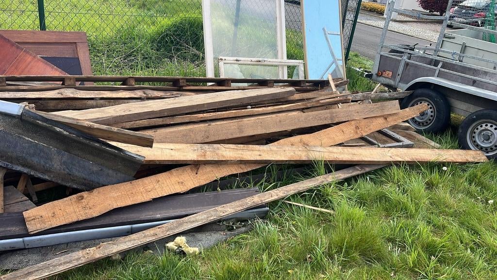 Gratis hout, Enlèvement, Poutres
