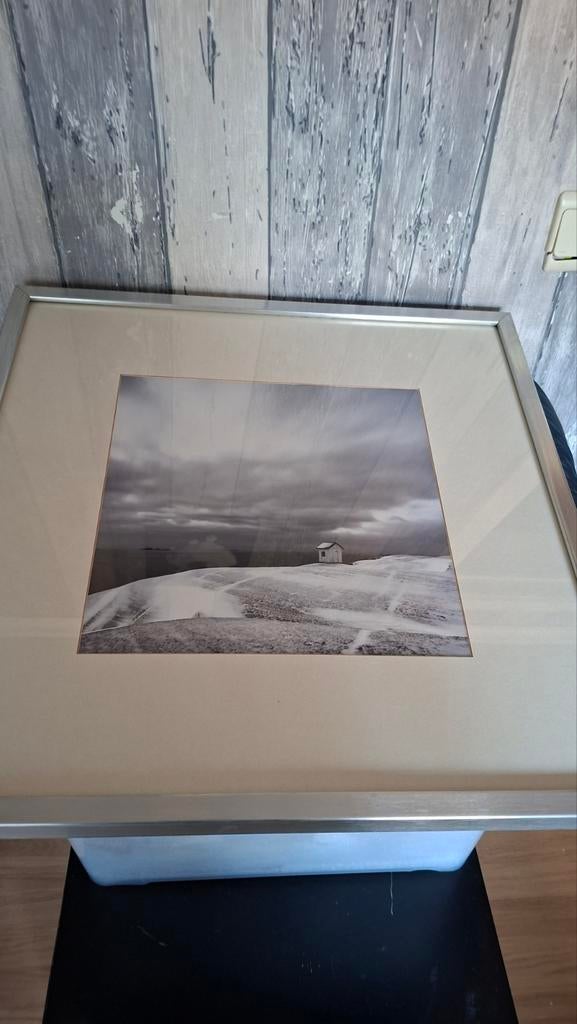 3 foto' s van aan de zee plus kader, Huis en Inrichting, Ophalen