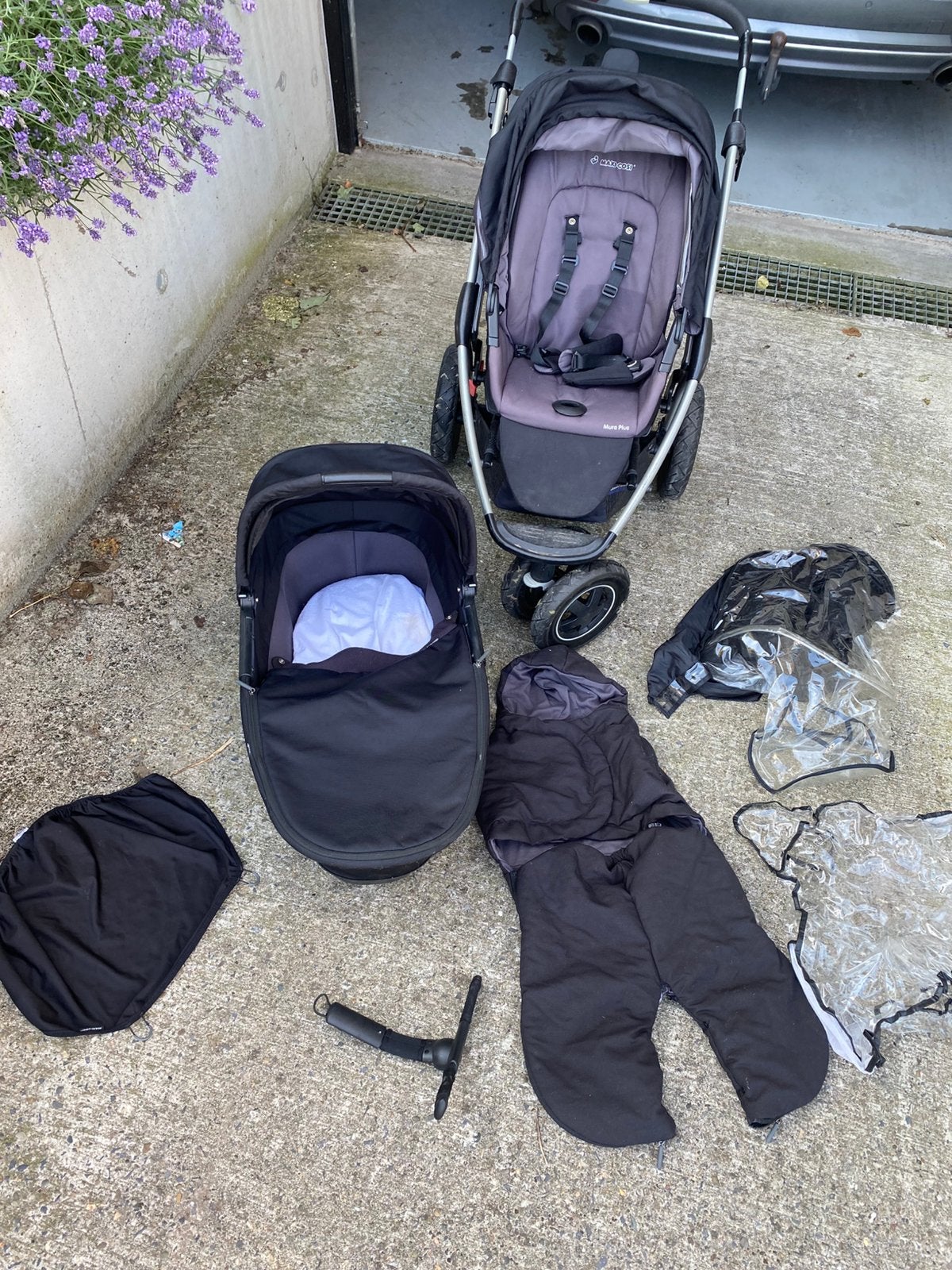Maxi-Cosi Mura Plus kinderwagen set + toebehoren, Enfants & Bébés, Poussettes & Combinaisons, Comme neuf, Poussette, Maxi-Cosi