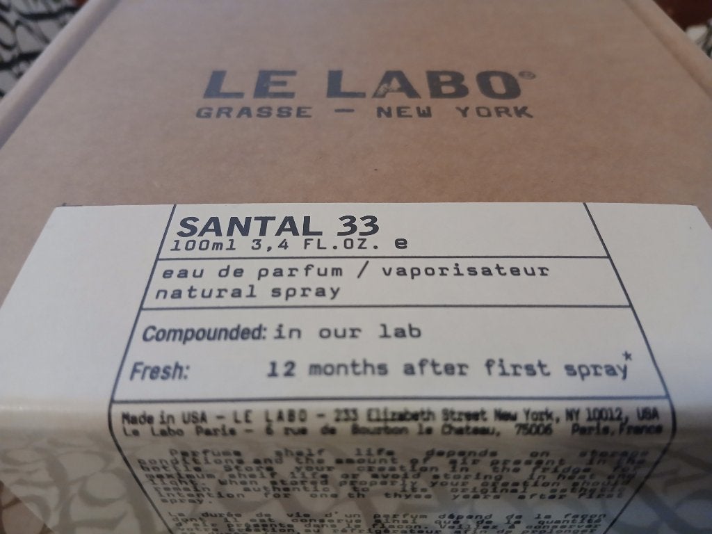 Parfum Santal 33 Le Labo, Enlèvement ou Envoi, Neuf