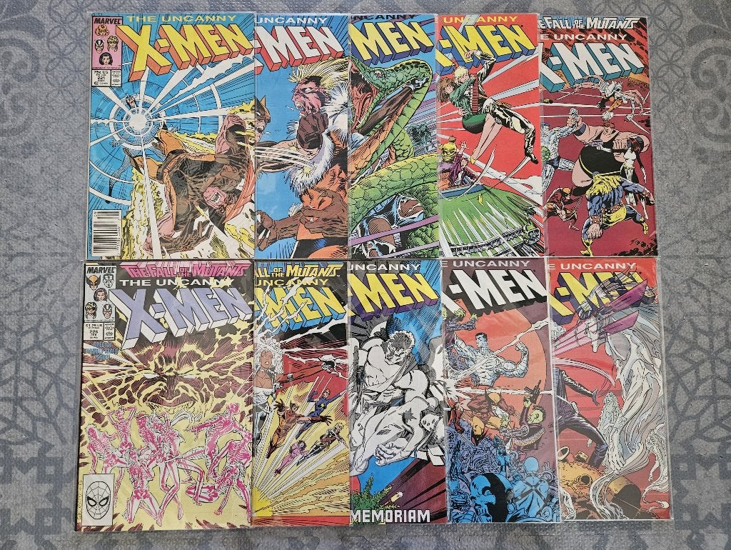 the Uncanny X-Men (vol.1) #221-230 (1987), Livres, Série complète ou Série, Enlèvement ou Envoi, Utilisé