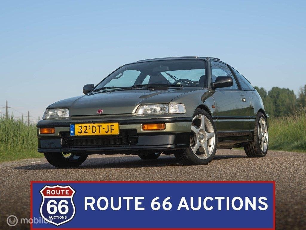 Honda CR-X | 1991 | Route 66 Auctions, Auto's, Oldtimers, Zwart, Bedrijf, Handgeschakeld, Overige carrosserie
