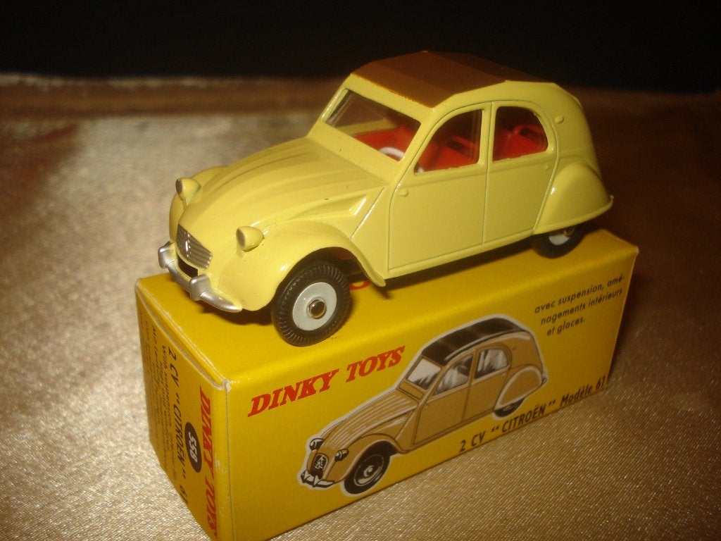 DINKY TOYS Citroën 2CV Modèle 61 Réédition + Boîte, Enlèvement ou Envoi, Neuf, Voiture, Dinky Toys