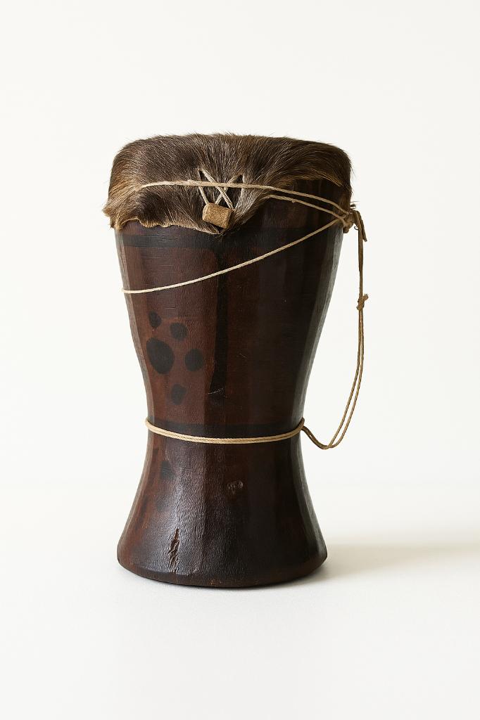 handgemaakte Afrikaanse djembe authentiek decoratiestuk, Ophalen of Verzenden
