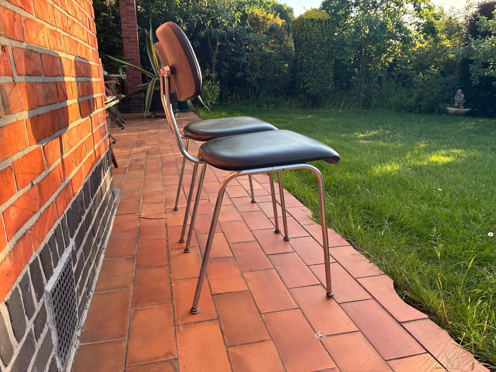 Mid century stoelen, Enlèvement, Noir