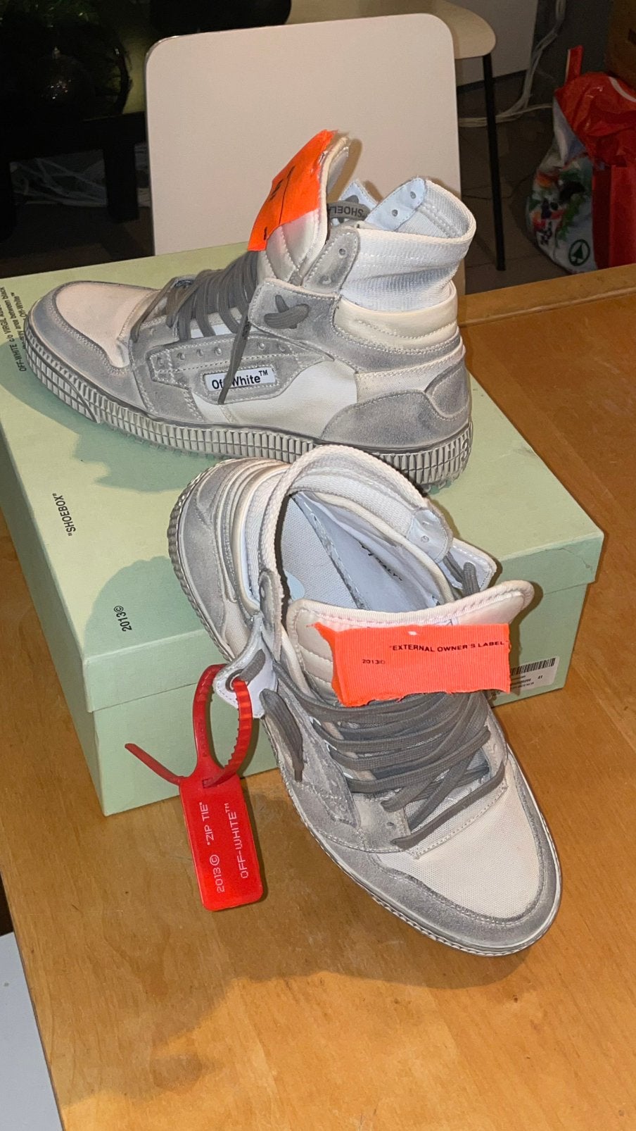 Off white hightop 3.0, Kleding | Heren, Wit, Ophalen of Verzenden, Zo goed als nieuw, Sneakers
