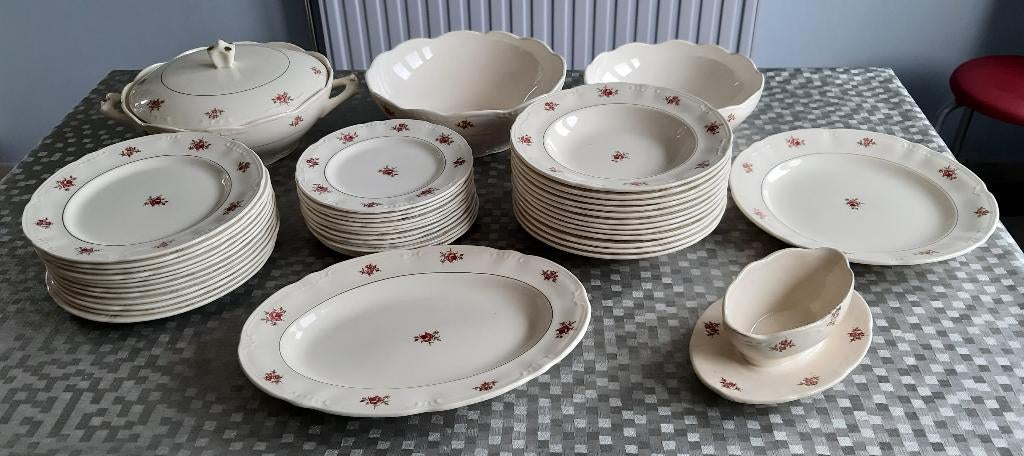 Compleet eetservies Boch La Louviere - jaren 30, Antiek en Kunst, Ophalen