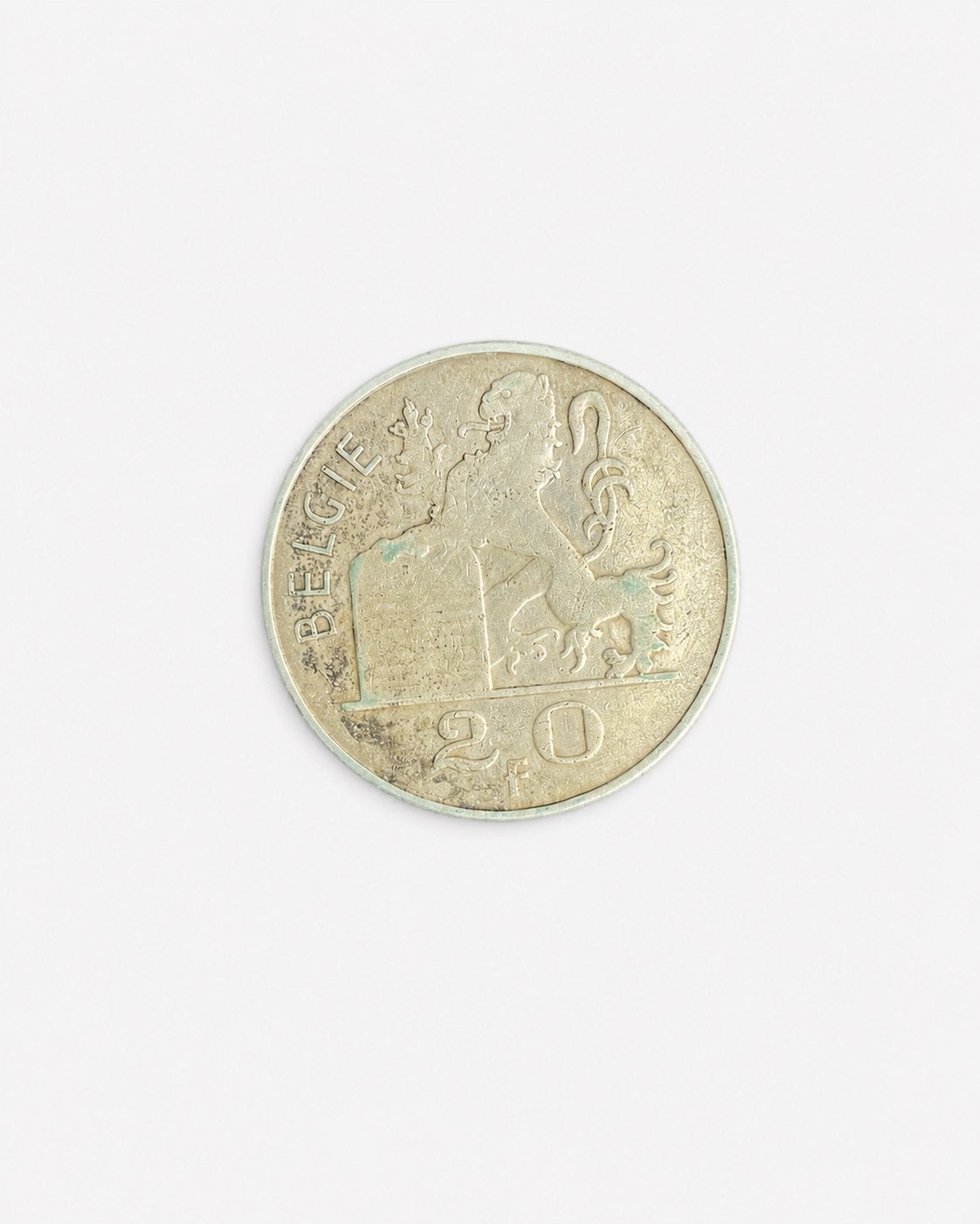 20 francs belges 1949 — Belgique — pièce en argent patiné, Enlèvement ou Envoi, Monnaie en vrac, Argent, Argent