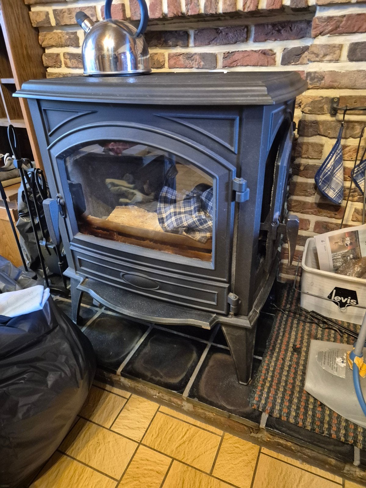 Houtkachel Dovre 640WD, Huis en Inrichting, Ophalen, Gebruikt, Houtkachel, Vrijstaand