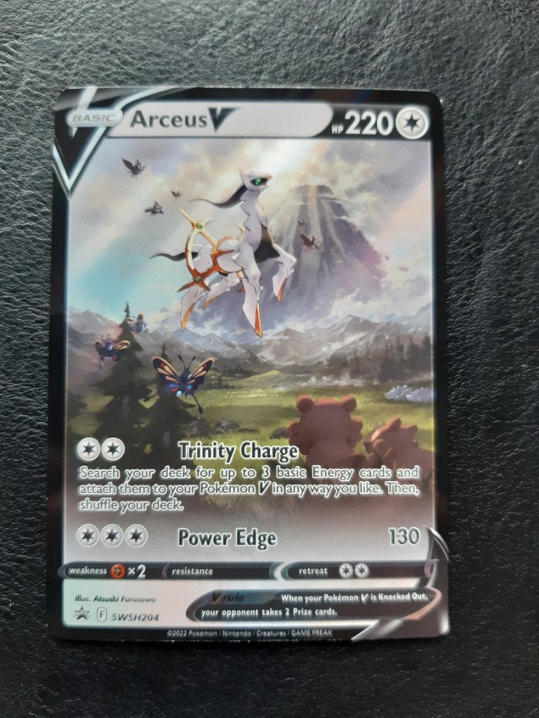 Pokemon kaart Arceus V swsh204, Hobby en Vrije tijd, Verzamelkaartspellen | Pokémon, Ophalen of Verzenden, Zo goed als nieuw, Losse kaart