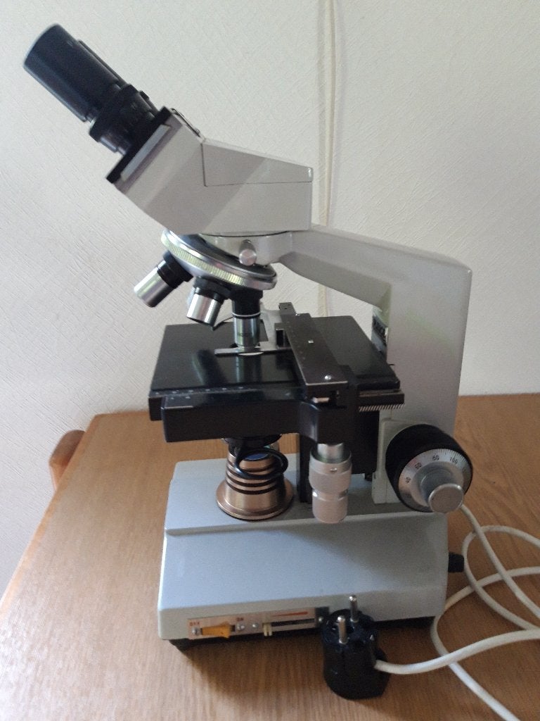 Degelijke microscoop, Audio, Tv en Foto, Ophalen, Gebruikt, 400x tot 1000x, Biologische microscoop