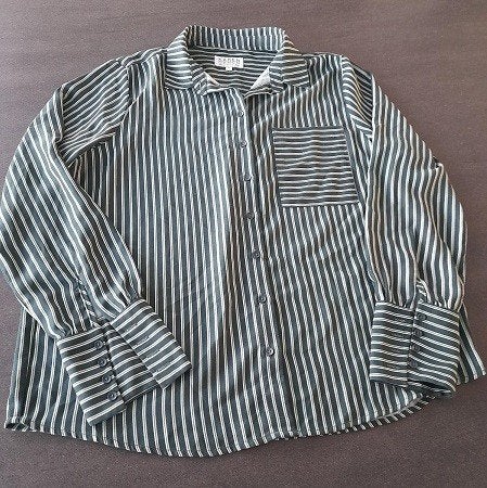 JBC by Karen Damen blouse groen gestreept – 40, JBC, Ophalen of Verzenden, Nieuw, Groen