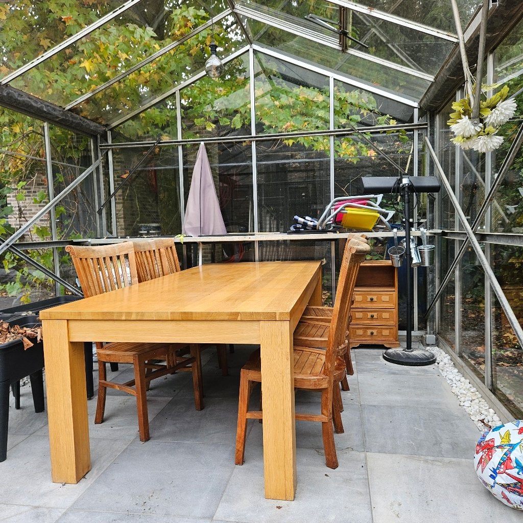 Table et chaises, 100 à 150 cm, Enlèvement, Utilisé, Rectangulaire