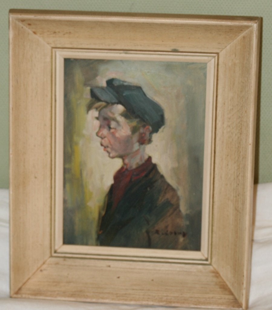 R. Colot ? Schilderij olie op paneel Gesigneerd, Enlèvement ou Envoi