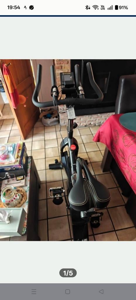 Spinningfiets Tunturi s100, Sport en Fitness, Fitnessapparatuur, Zo goed als nieuw, Spinningfiets, Ophalen