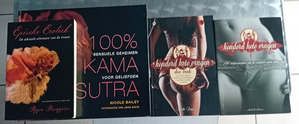 Lot boeken over erotiek., Boeken, Natuur, Diverse auteurs, Overige onderwerpen, Ophalen, Gelezen