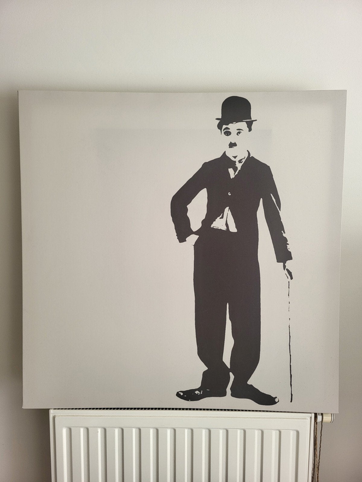 Cadre Ikea Pjätteryd Charlie Chaplin, Maison & Meubles, 90 cm, Comme neuf, Enlèvement, Panneau mural