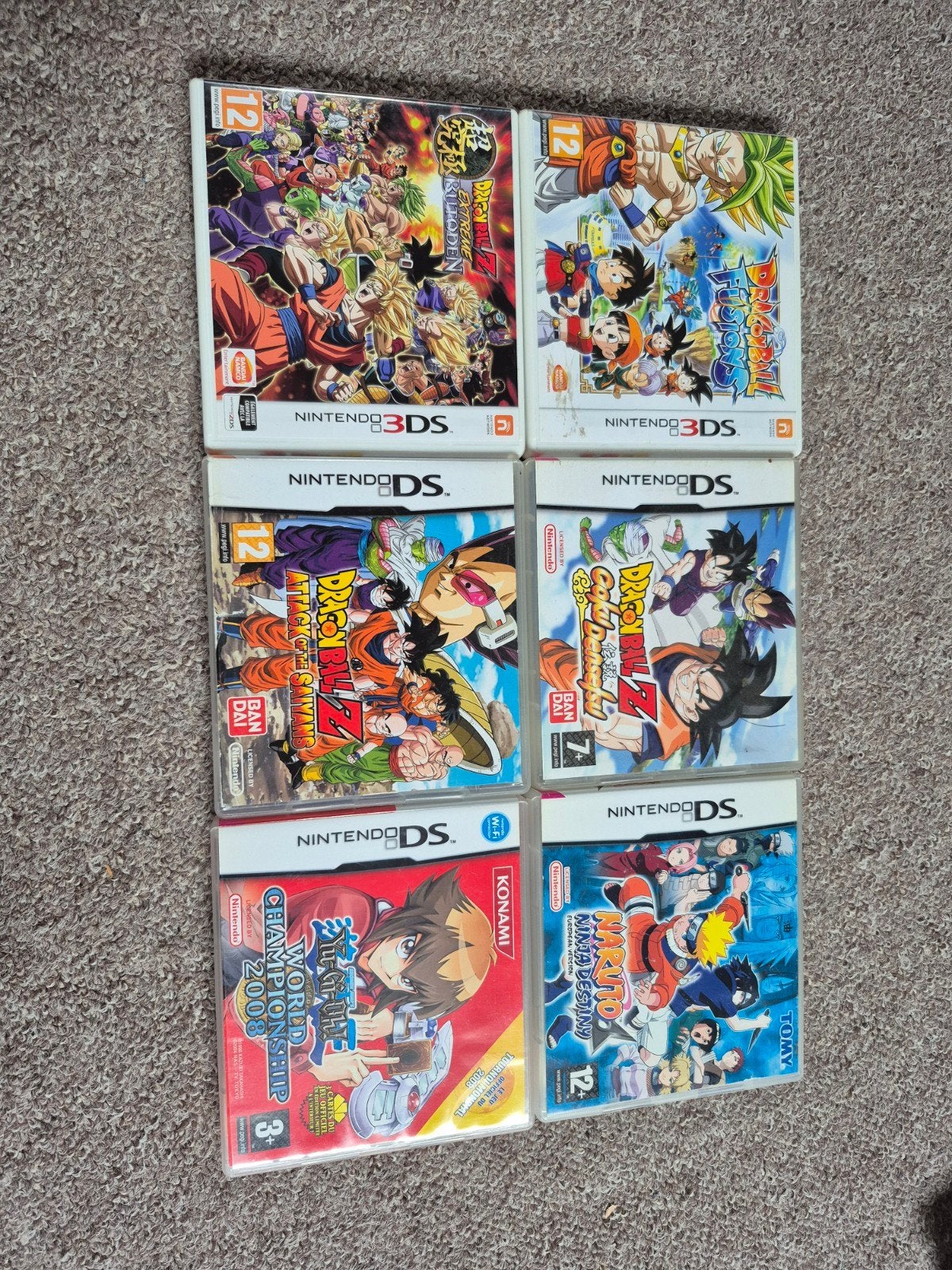 jeux Nintendo ds 3ds dragon ball z naruto yugioh, Enlèvement ou Envoi, Aventure et Action, Comme neuf, À partir de 3 ans