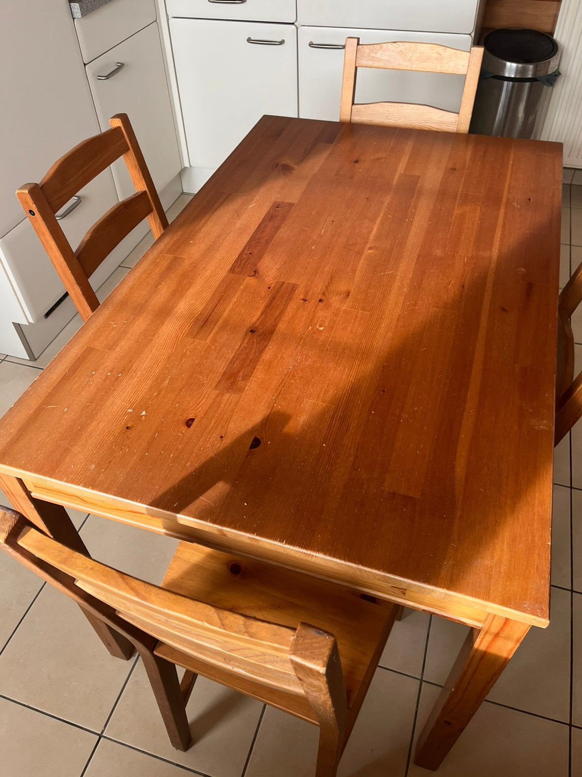 Tafel en 4 stoelen, Huis en Inrichting, Ophalen, Gebruikt