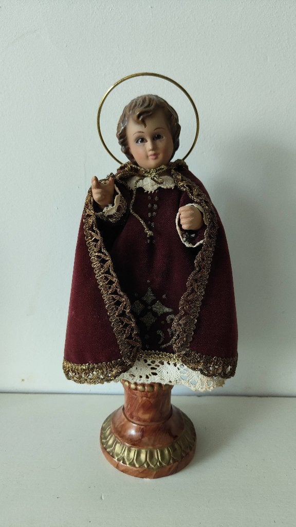 Jezus kindje beeldje met glazen ogen, Ophalen