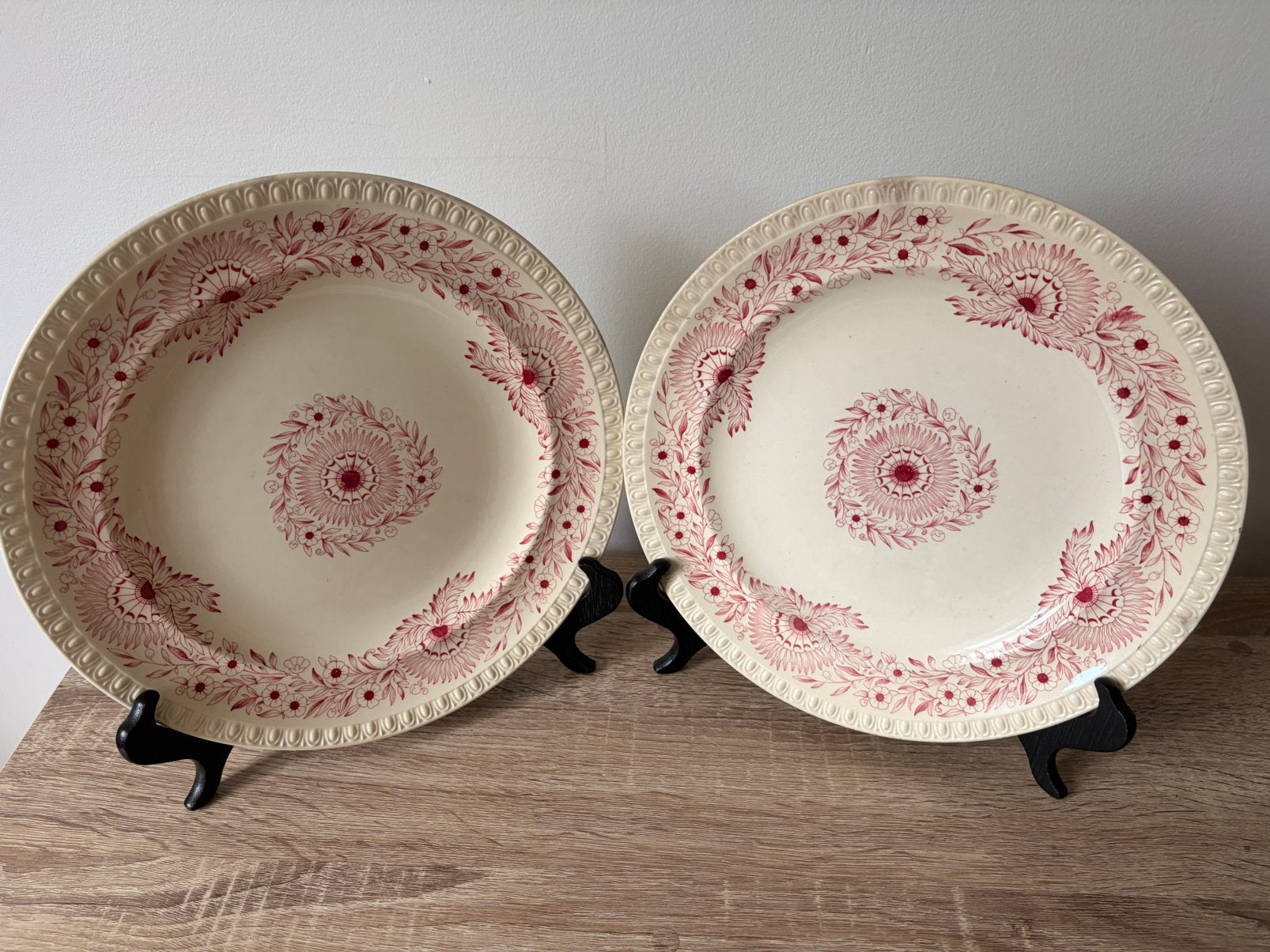 Antieke set 2 Copeland dinerborden 28 cm – 19e eeuw, Antiquités & Art, Enlèvement ou Envoi