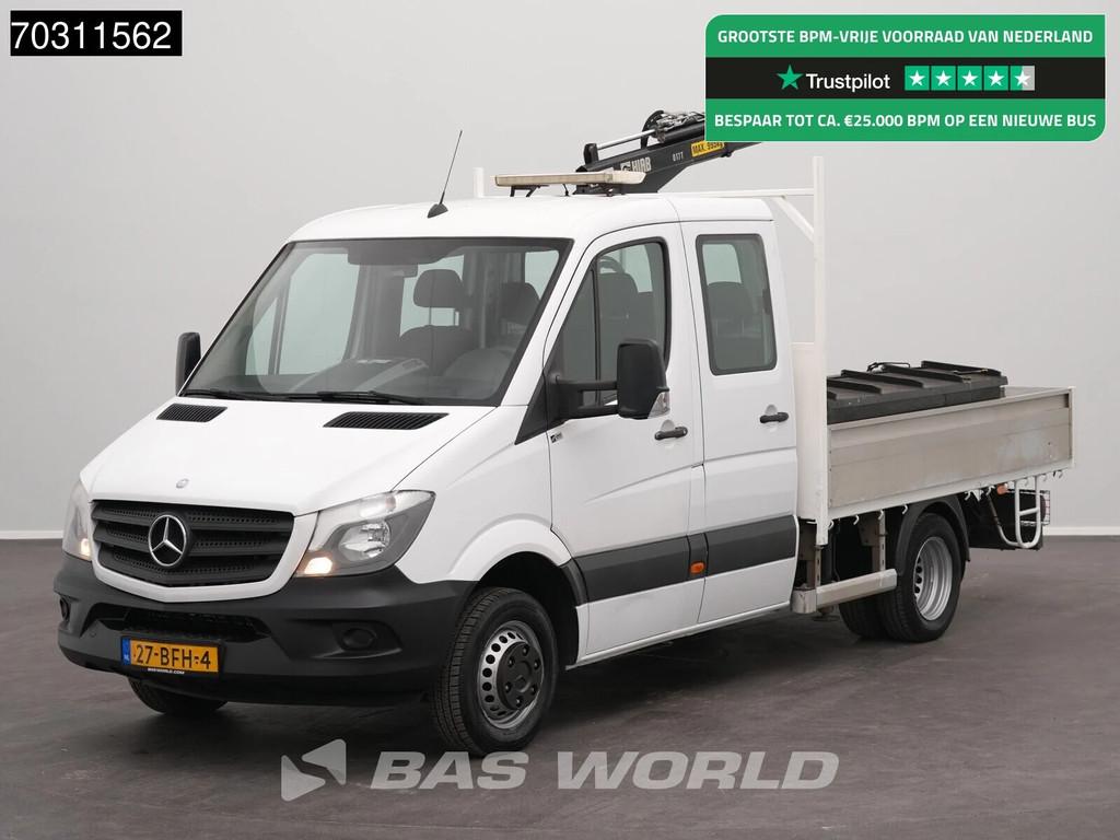 Mercedes Sprinter 513 CDI Automaat Euro6 Kraanwagen HIAB 017, Automaat, Stof, Gebruikt, Euro 6
