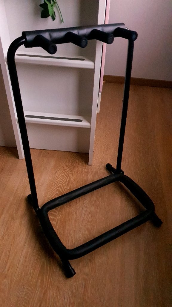 Gitaarrek voor 3 gitaren., Musique & Instruments, Pieds, Enlèvement, Utilisé, Pied pour instrument, Guitare