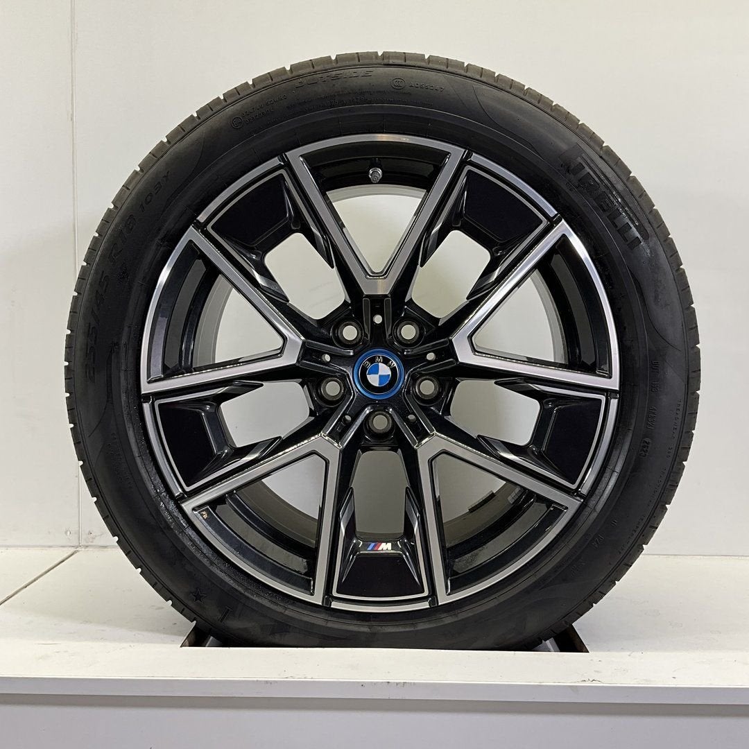 BMW 4 SERIE G26 I4 G26 SET VELGEN + ZOMERBANDEN 18 INCH ORIG, Auto-onderdelen, Banden en Velgen, 18 inch, -, -, Banden en Velgen
