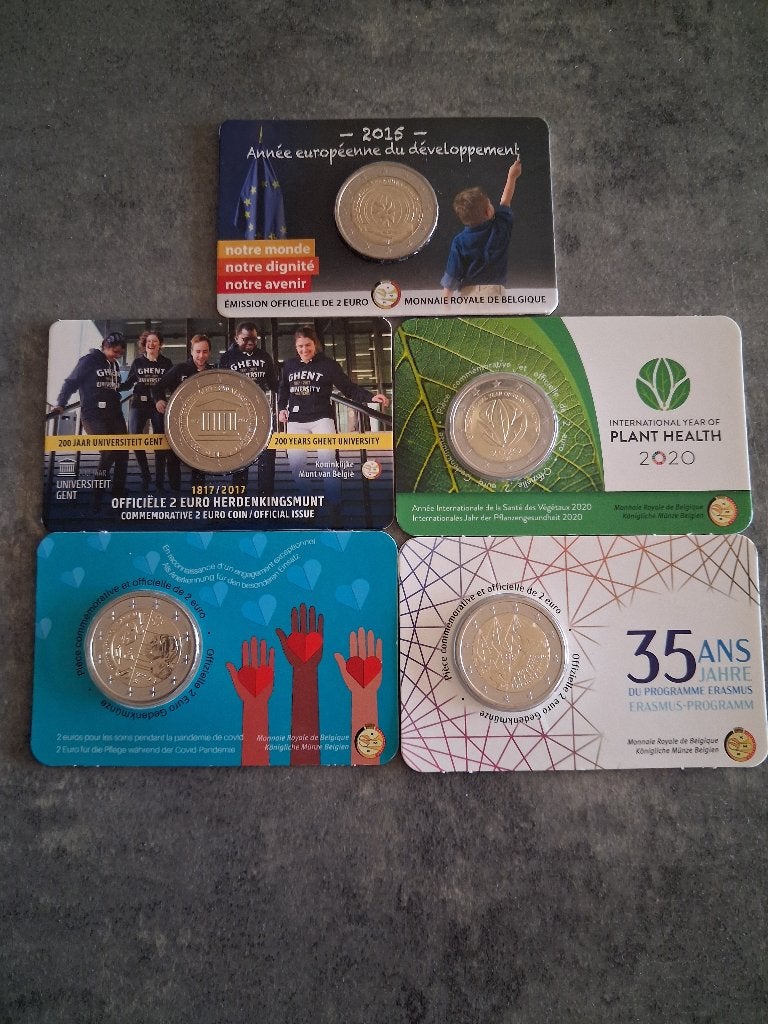 CoinCard België, Ophalen, België, 2 euro, Setje