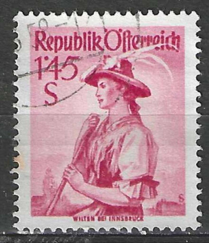 Oostenrijk 1951/1952 - Yvert 802 - Klederdrachten (ST), Verzenden, Gestempeld