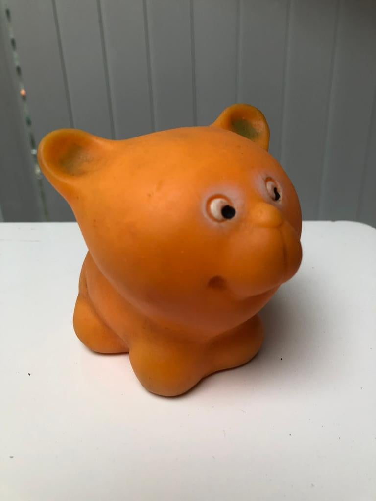 Zacht rubberen dier met piepgeluid, Verzamelen, Poppetjes en Figuurtjes, Ophalen of Verzenden, Gebruikt