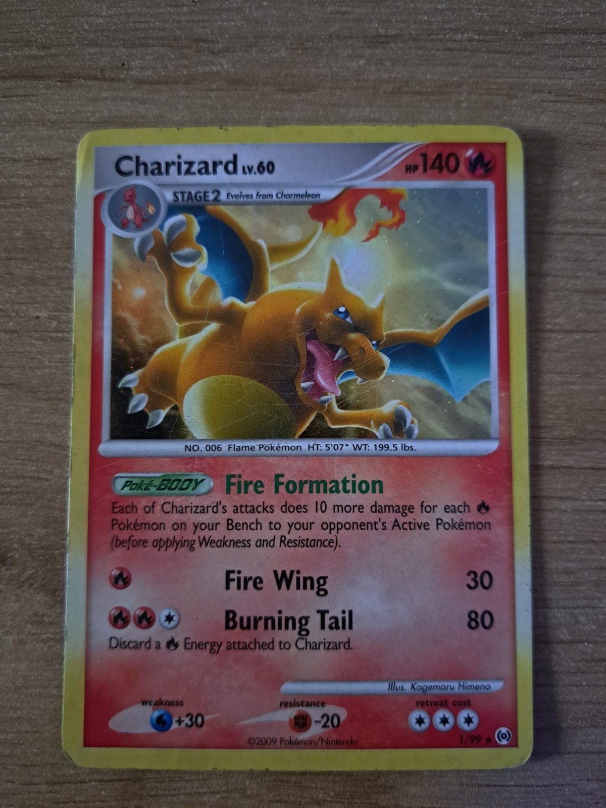 Charizard 1/99, Hobby en Vrije tijd, Verzamelkaartspellen | Pokémon, Ophalen
