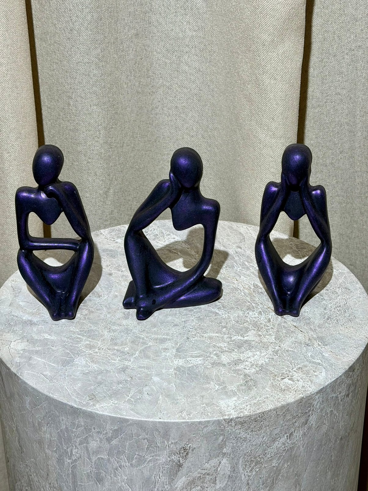 Een handgemaakte set beeldjes van acrylhars., Maison & Meubles, Accessoires pour la Maison | Plataux & Paniers, Enlèvement ou Envoi