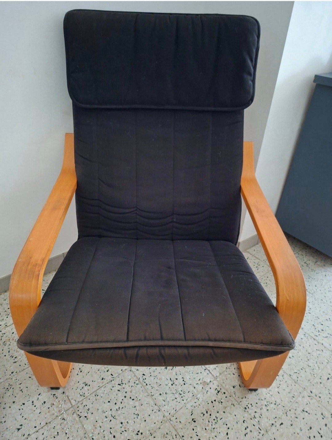 Fauteuil/fauteuil inclinable original IKEA POÄNG - Noir/Bois, Enlèvement, Bois