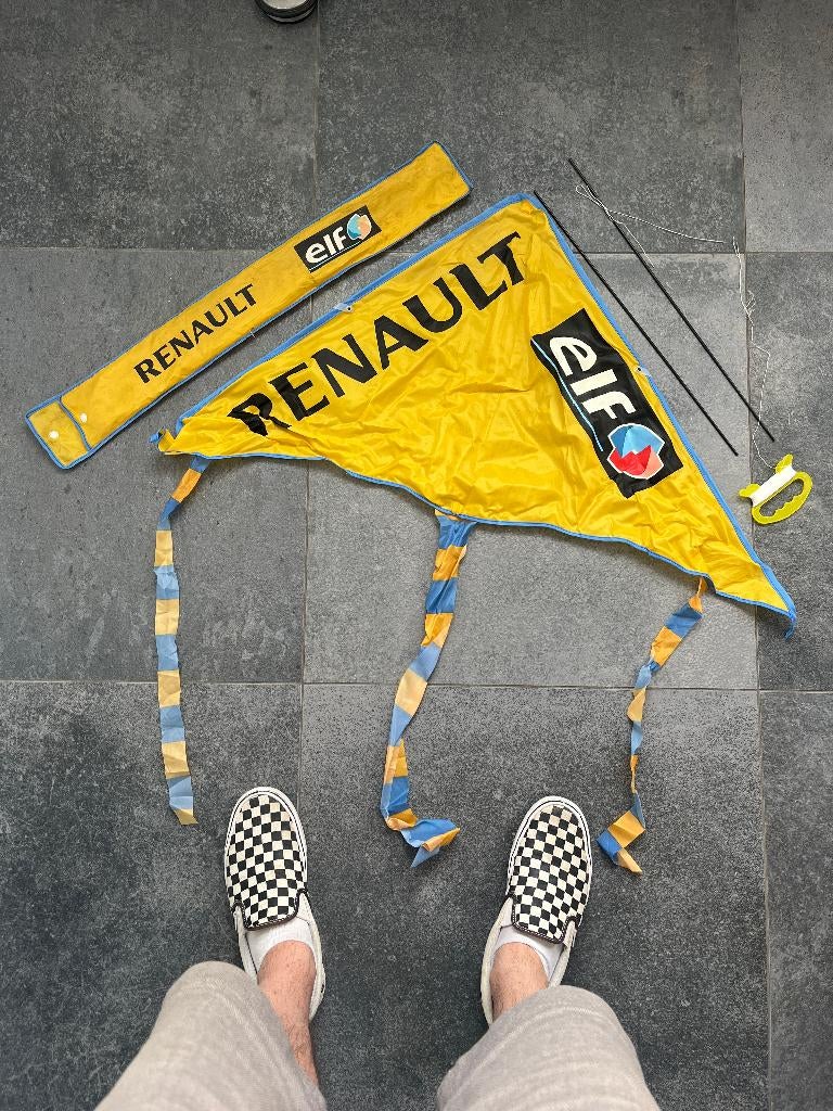 Cerf-volant publicitaire vintage Renault et Elf, Sports & Fitness, Cerf-volant, Enlèvement ou Envoi, Cerf-volant